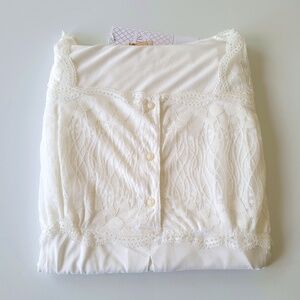 Women's Short Sleeve Flexible Viscose Maternity Pajama Set Size L